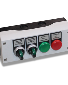 Control panel egg collection 2x start/operation/error